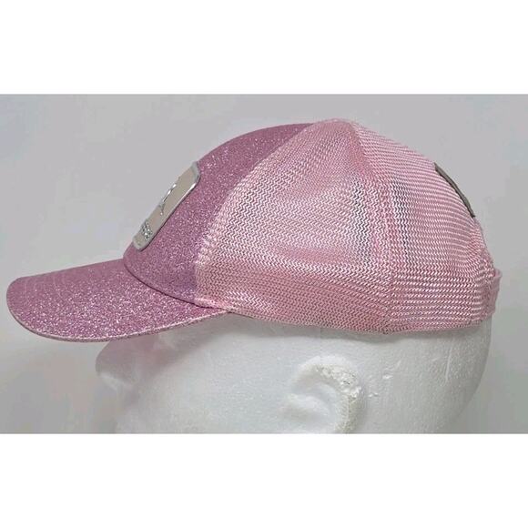 Genuine JOHN DEERE Pink Glitter Toddler Snapback Hat Baseball Cap Tractor Farm - Picture 6 of 10